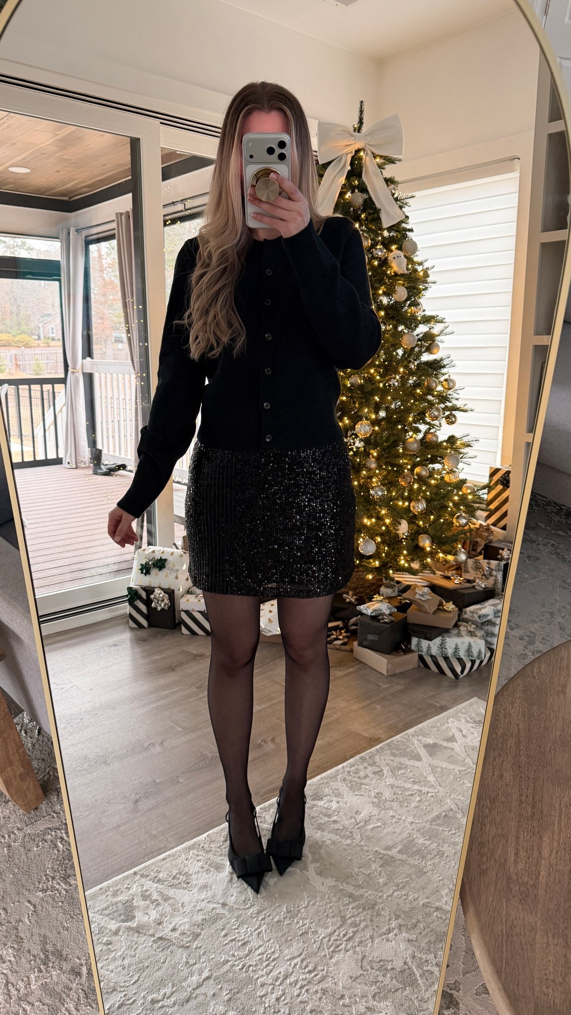 Holiday outfit from Amazon that actually looks expensive!! Loving this cute Christmas party outfit that’s totally appropriate for an office work holiday party or even New Year’s Eve party. Not only is it affordable but also comfy!! 

Work Christmas party, sequin skirt sequin outfit holiday dress all black outfit expensive looking outfits from Amazon 

#LTKootd #LTKHoliday #LTKGiftGuide