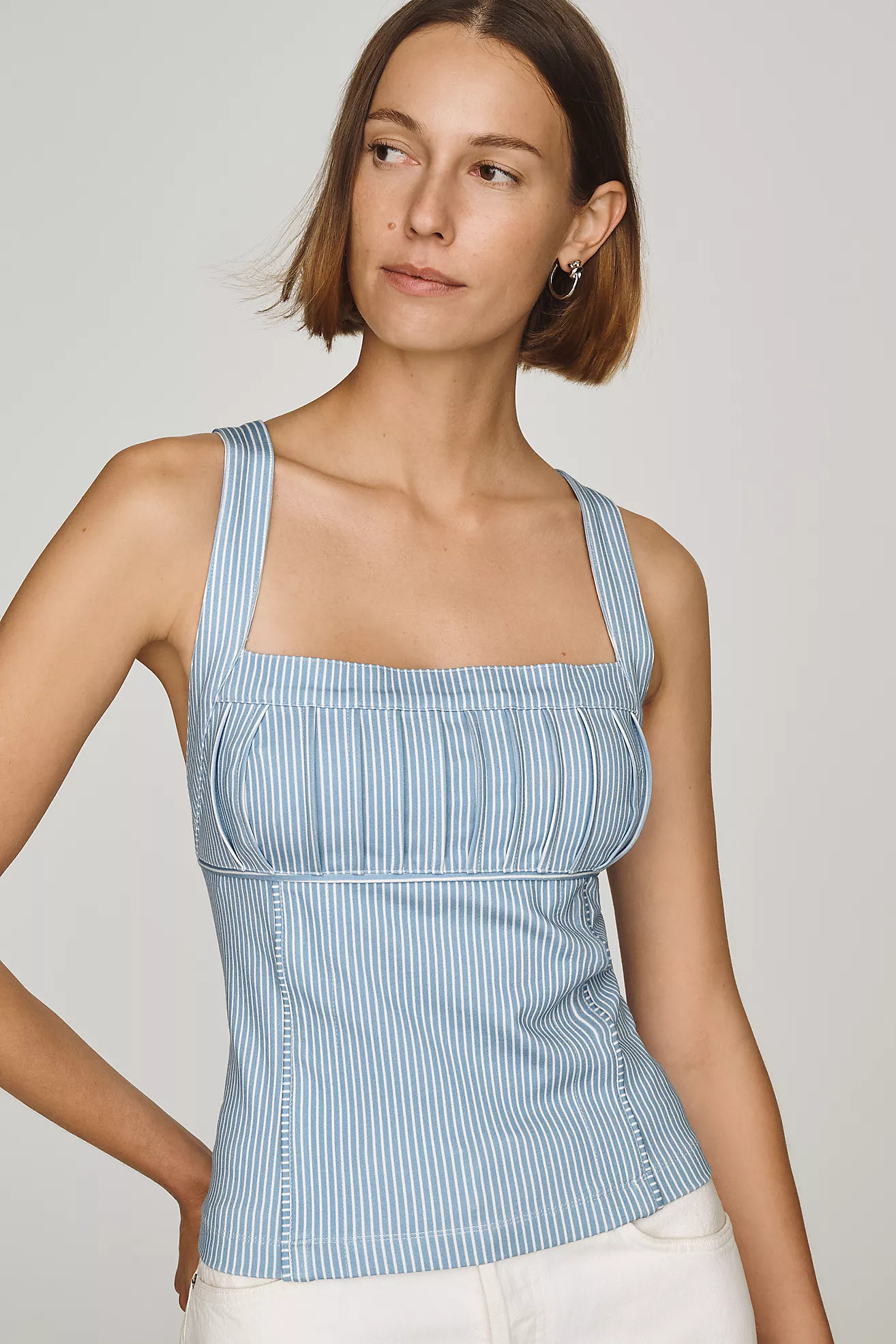 By Anthropologie Pleated Apron Top | Anthropologie (US)