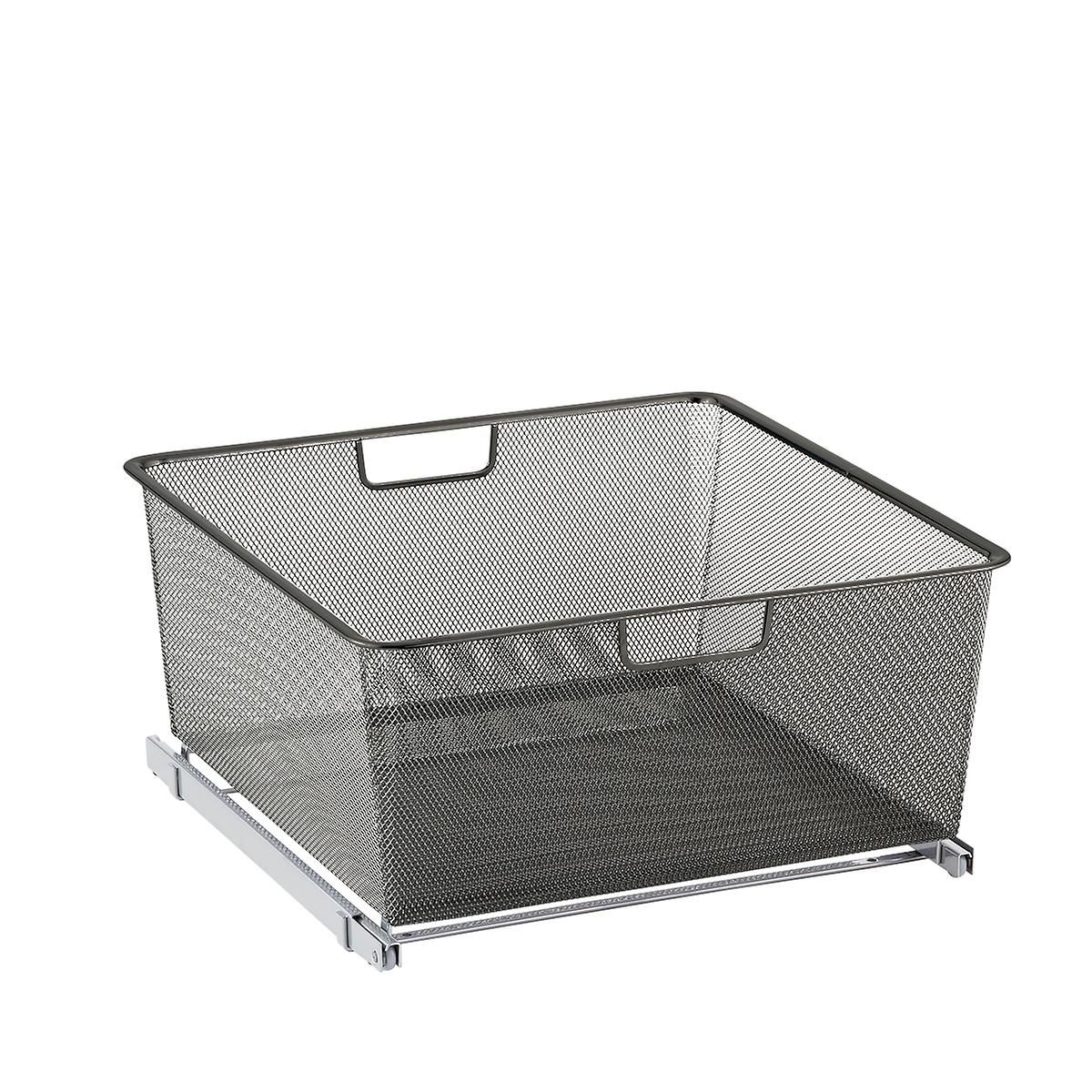 Elfa Graphite Cabinet-Sized Pull-Out Drawer Solutions | The Container Store