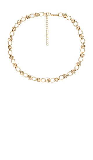 Knotted Chain Necklace in Yellow Gold | Revolve Clothing (Global)