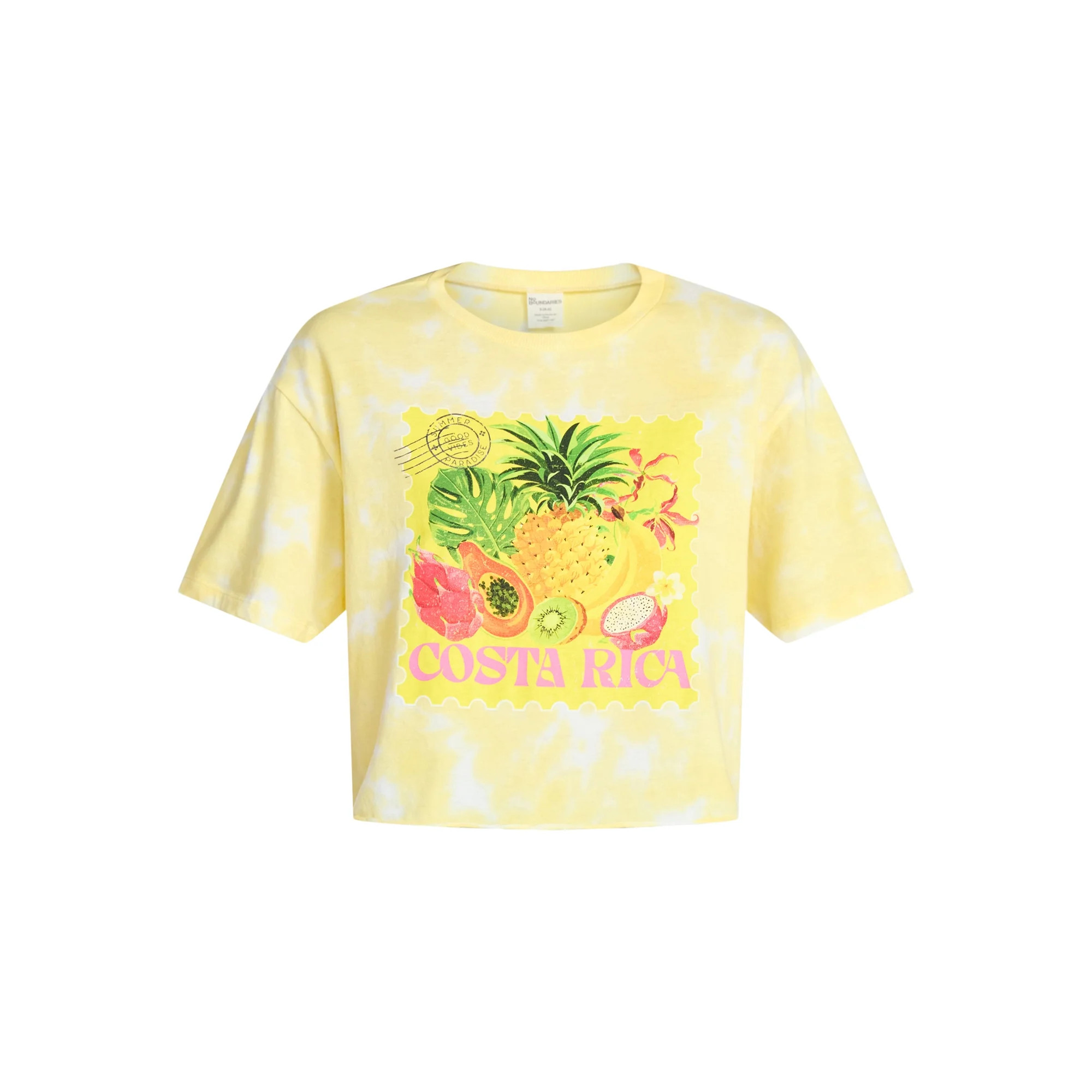 No Boundaries Boxy Cropped Graphic Tee, Women's XXS-XXL | Walmart (US)