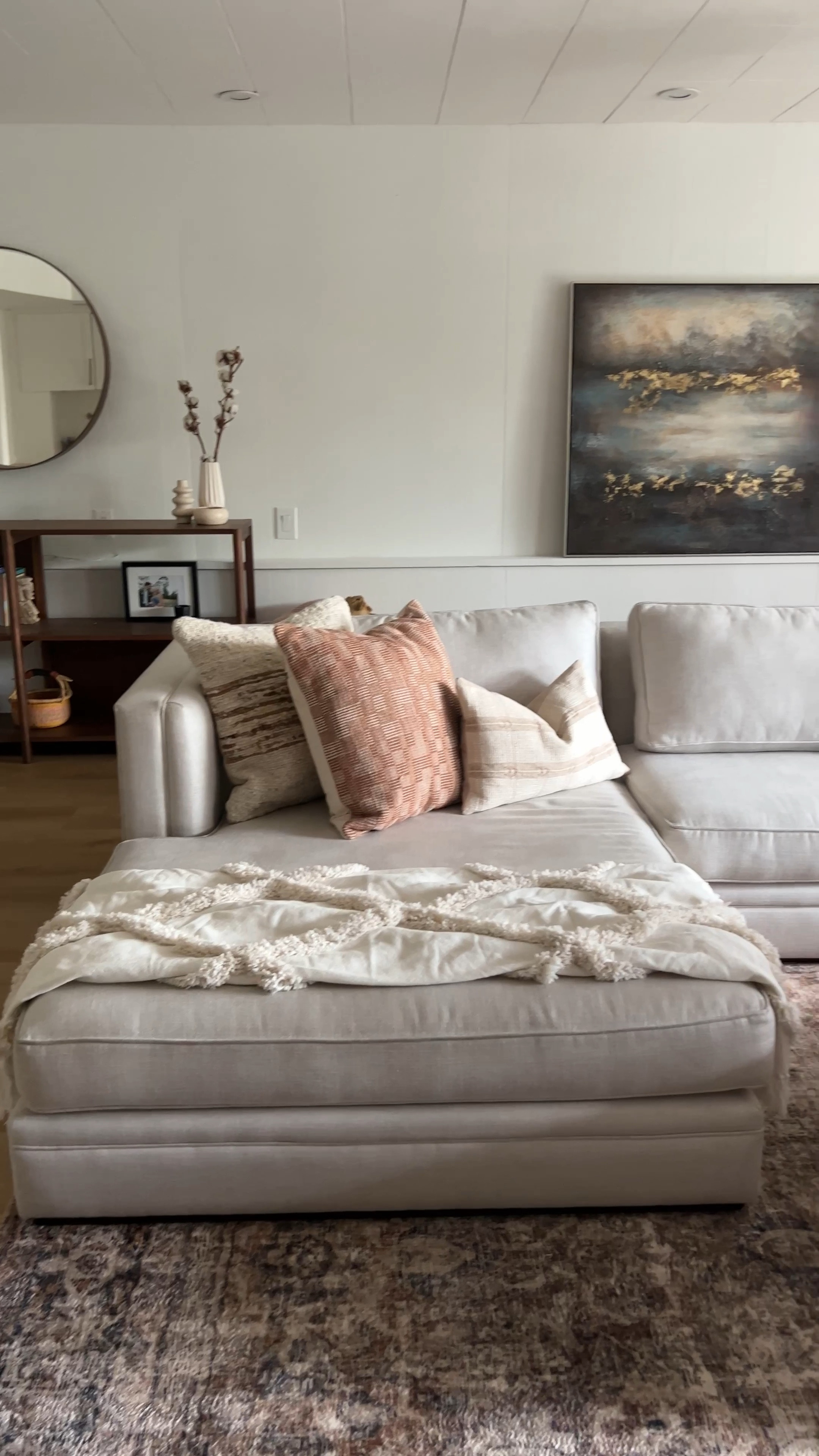 Cozy basement rec room 

Loloi, amber interiors, rugs direct, soft rugs, modern traditional rug, cozy rug, loloi x amber interiors, neutral sofa, sectional sofa, ivory couch, living room styling 

#LTKFind #LTKstyletip #LTKhome