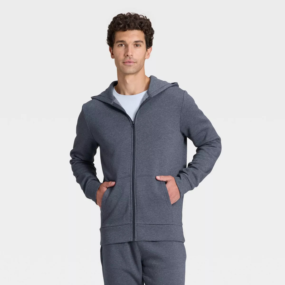 Men's Every Wear Fleece Full Zip Sweatshirt - Goodfellow & Co™ | Target