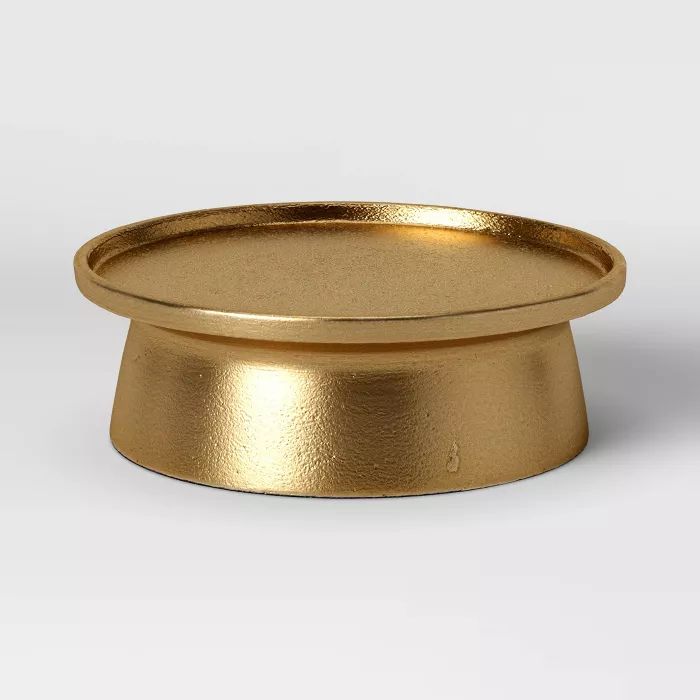 2" x 7" Aluminum Pillar Candle Holder Gold - Threshold™ | Target