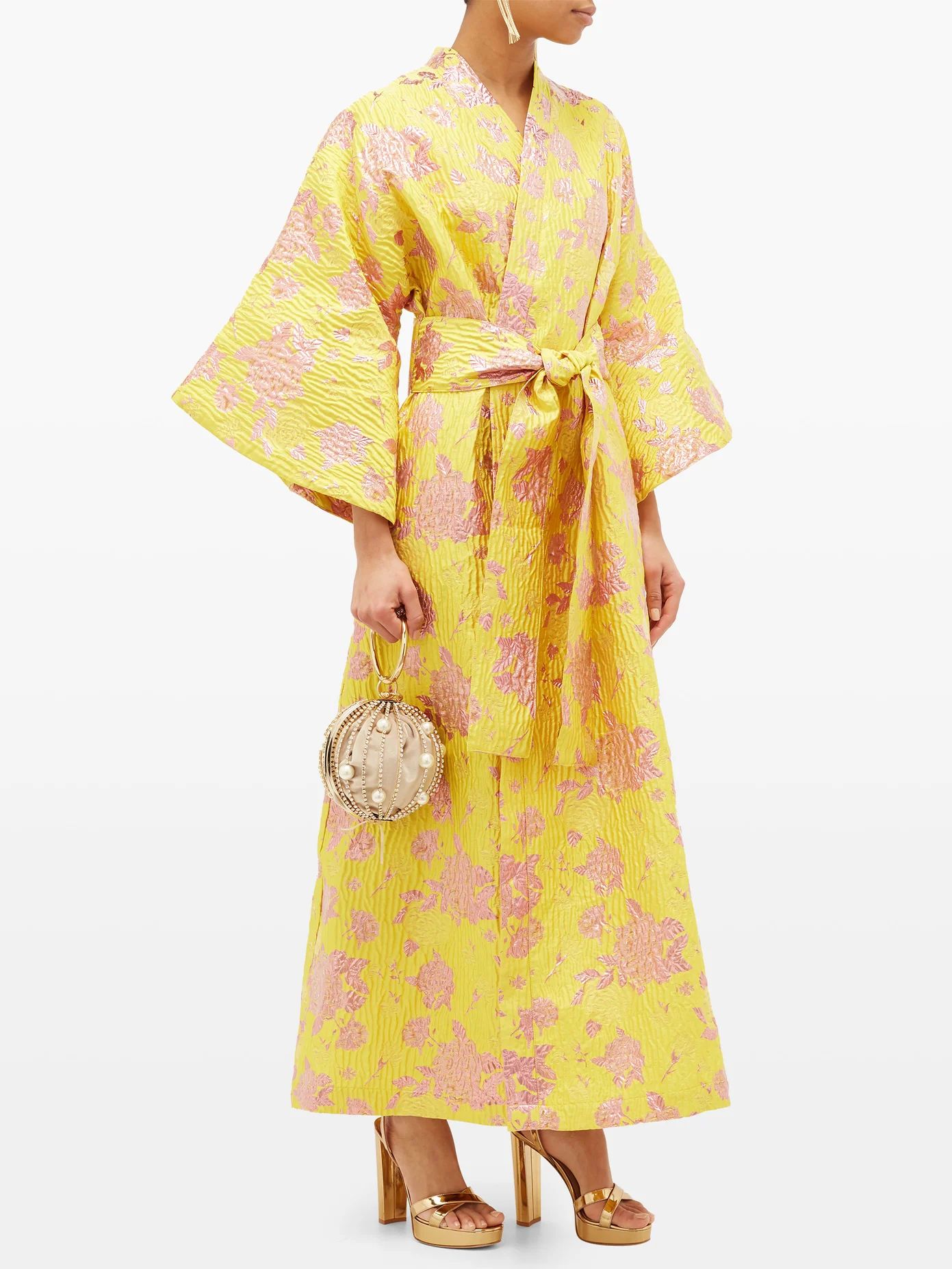 No. 332 floral-brocade robe | Matches (US)