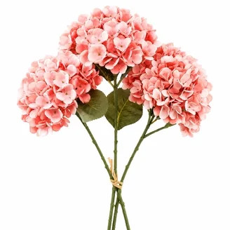 My Texas House Fall Faux Hydrangea Stem, Brown, 20" | Walmart (US)