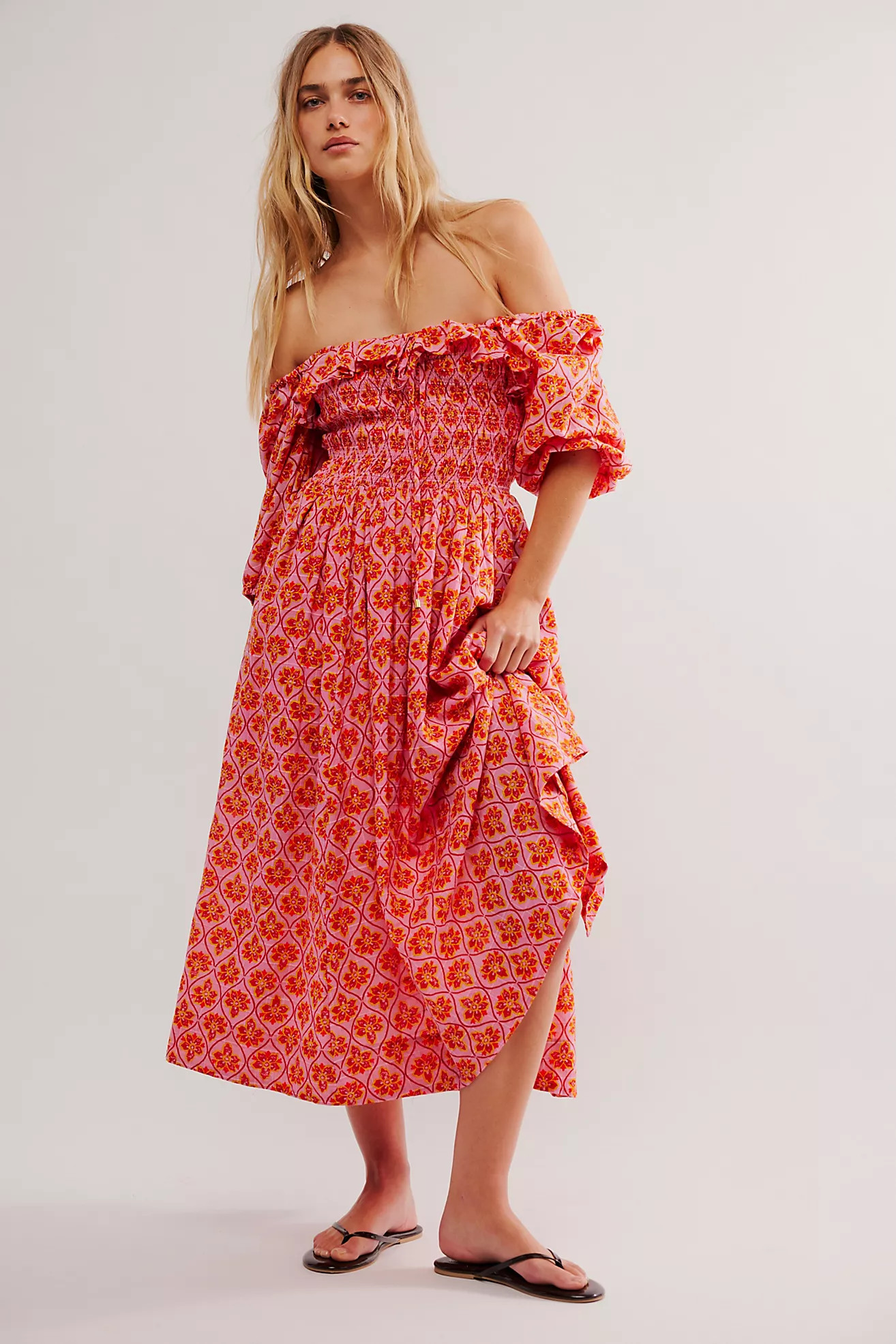 Oasis Printed Midi Dress | Free People (Global - UK&FR Excluded)