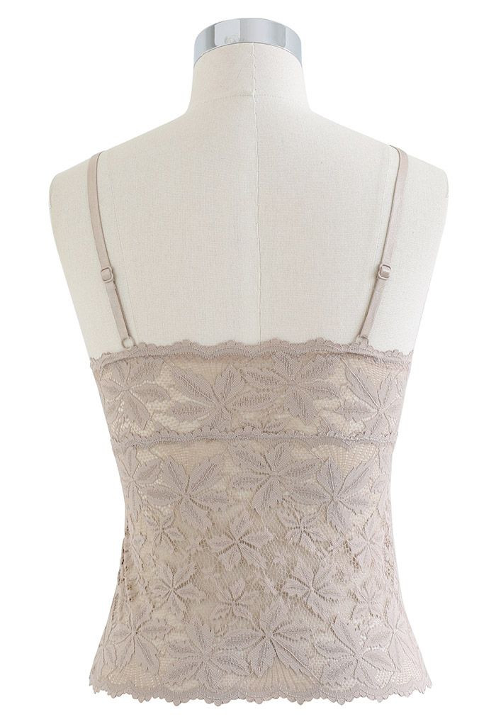 Blossom Lace Cami Bustier Top in Nude Pink | Chicwish