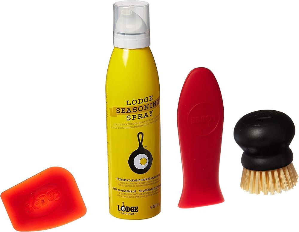 Lodge Seasoned Cast Iron Care Kit, 6 Ounce | Amazon (US)