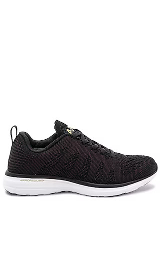 Athletic Propulsion Labs: APL Techloom Pro Sneaker in Black & 24k Melange | Revolve Clothing