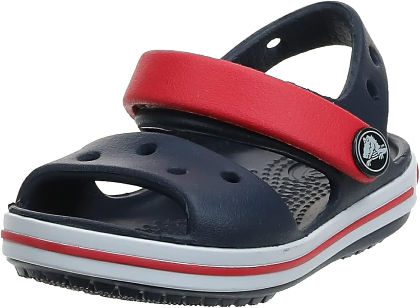 Crocs Girls/Boys Crocband Moulded Croslite Strap Fastening Sandal 100% Thermoplastic | Amazon (US)
