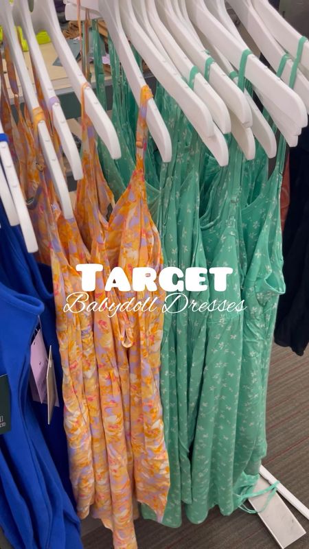 Floral babydoll dresses from Target - more colors available online. Cute, summery, flowy style dress.

#LTKunder100 #LTKSeasonal #LTKunder50