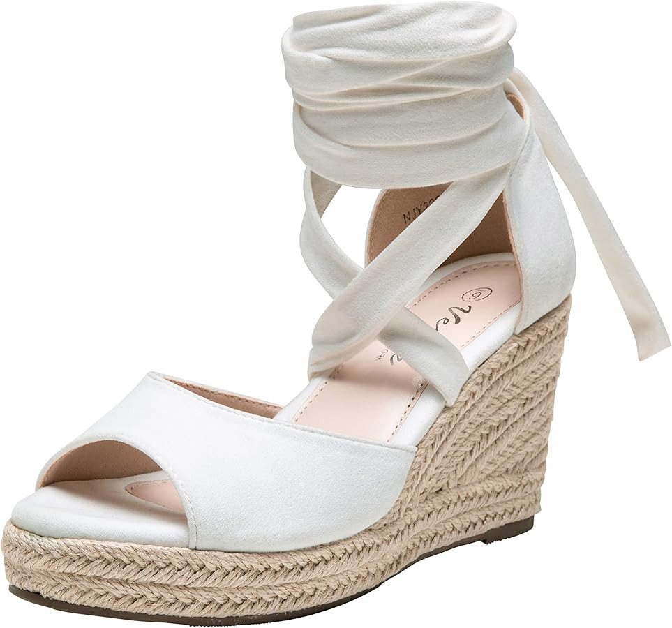 Vepose Women's 882 Rome Open Toe Espadrilles Platform Wedge Sandals | Amazon (US)