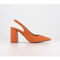 OFFICE Maestro Slingback Court Heels Orange | OFFICE London (UK)