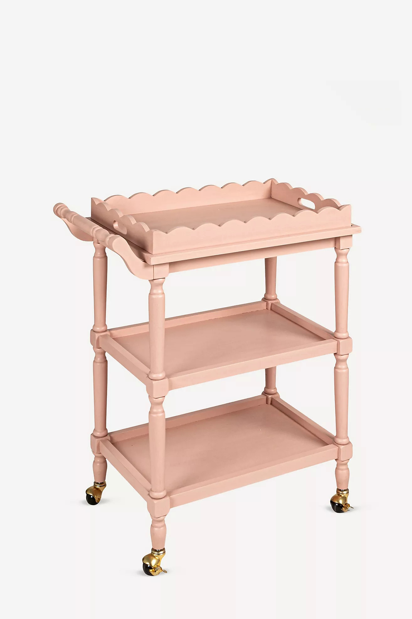 Three-Tier Scallop Tray Bar Cart | Anthropologie (US)
