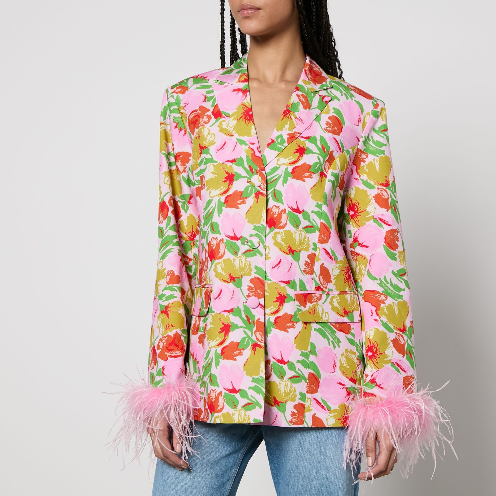 Kitri Emilia Floral-Print Tencel™ and Linen-Blend Blazer | Coggles | Coggles (Global)