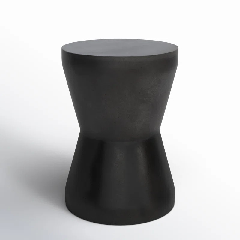Zenni Round Concrete Outdoor Side Table | Wayfair North America