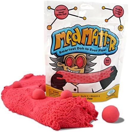 Mad Mattr Super-Soft Modelling Dough Compound That Never Dries Out by Relevant Play (Red, 10oz) | Amazon (US)