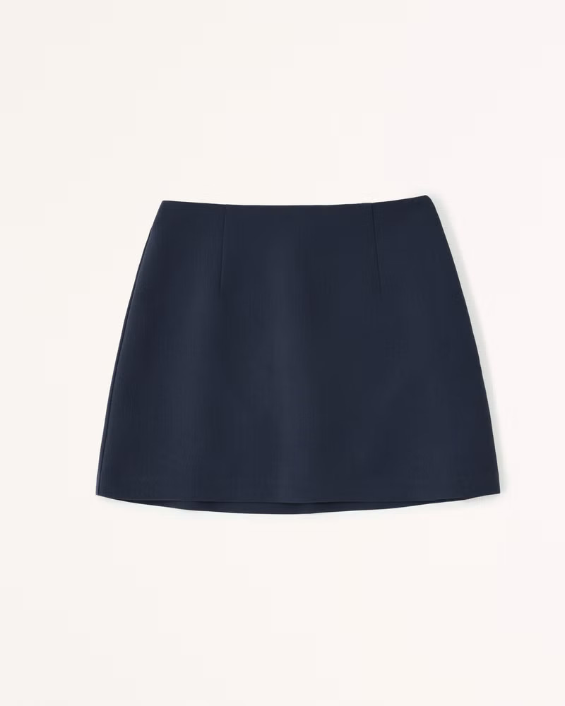 Abercrombie & Fitch Women's Menswear Mini Skort in Navy - Size XS | Abercrombie & Fitch (US)