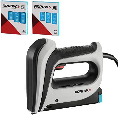 Arrow Electric Staple Gun Kit, Corded Stapler with 3750 Pieces T50 1/4", 3/8", 1/2" Staples, for ... | Amazon (US)