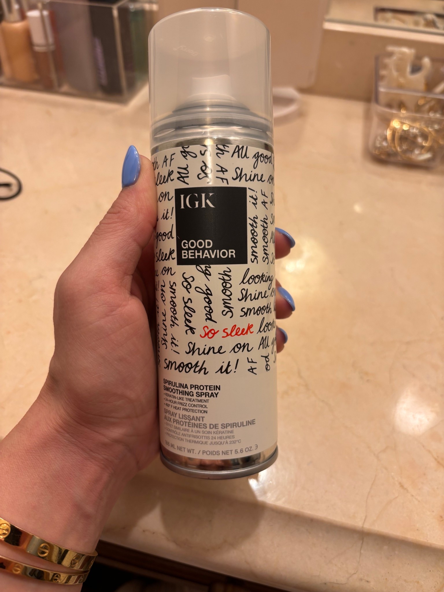 IGK blowout spray! Sleek soft finish and smells so good!! 

#LTKgrwm #LTKBeauty