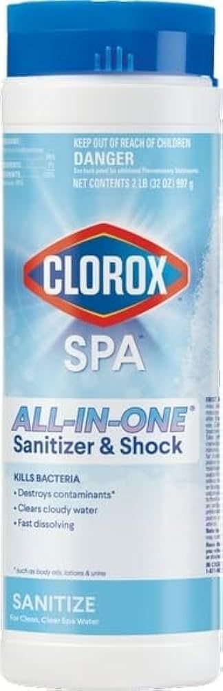 Clorox® Pool&Spa™ Spa Water All-in-One Sanitizer & Shock, Destroys Contaminants, Clears Cloudy... | Amazon (US)