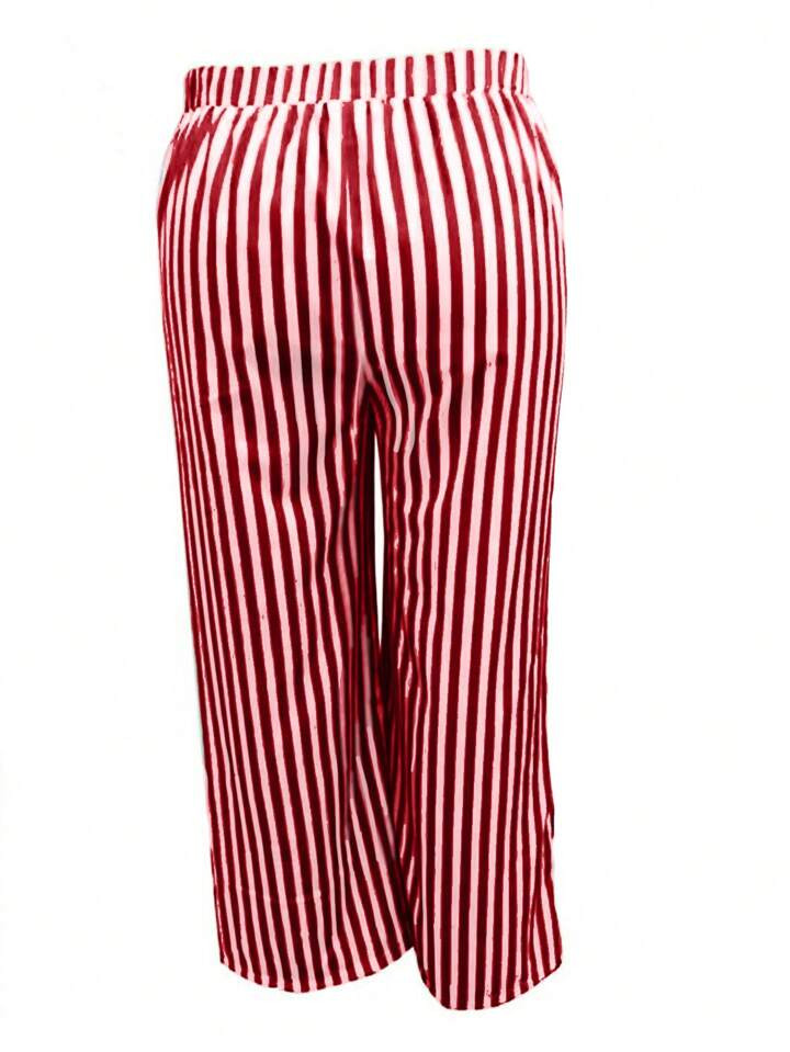 SHEIN Lady Women's Striped Wide Leg Pants | SHEIN