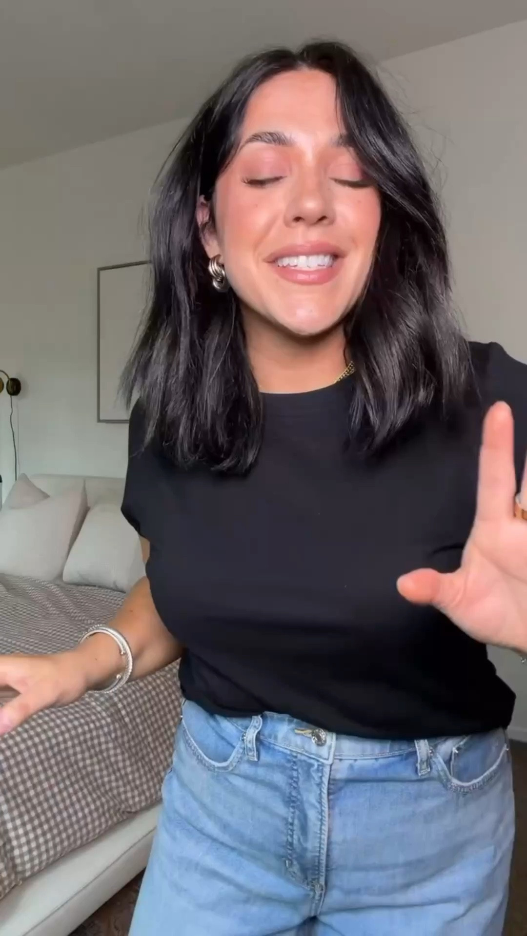 Spanx lightweight denim collection, these are the wide leg ones and they are just as good! Make my legs look so long, hit all the perfect spots. I'm 5'' 4'did a L, but could do a M & a petite for shorter length! 

#LTKootd #LTKSeasonal #LTKMidsize