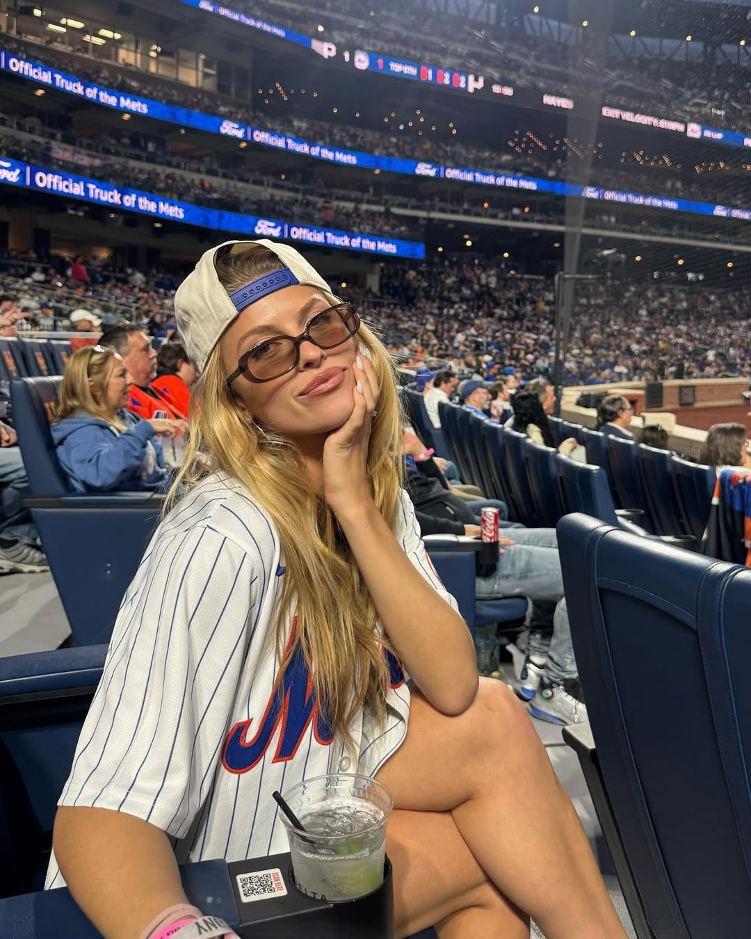 my ootd for the ny mets baseball game ⚾️💙  

 #LTKActive #LTKStyleTip