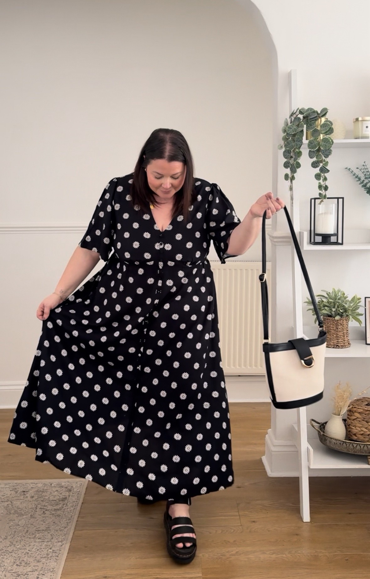 Spring Daisy Pattern Dress Outfit 

#LTKspring #LTKplussize #LTKmidsize