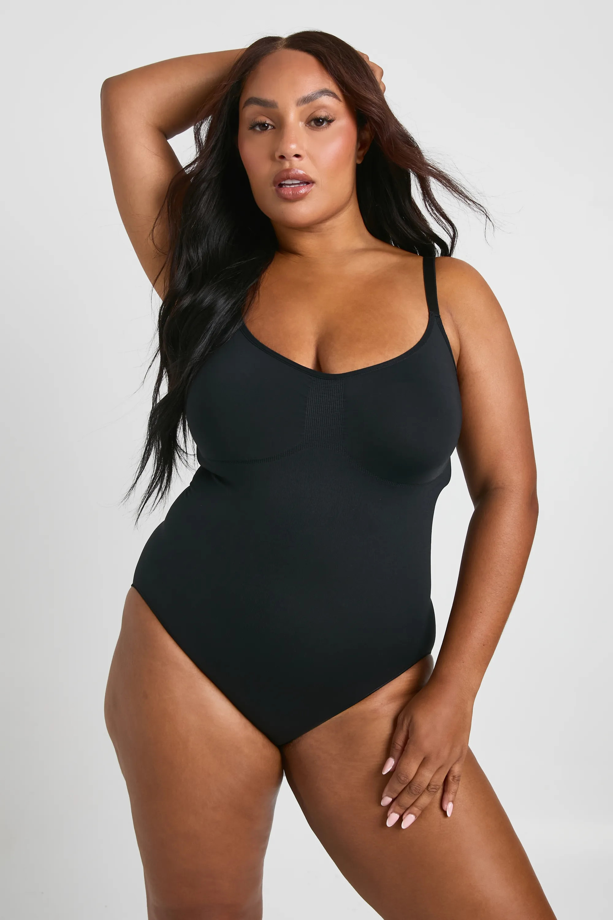 Plus Seamless Sculpting Sleeveless Bodysuit | boohoo (US & Canada)