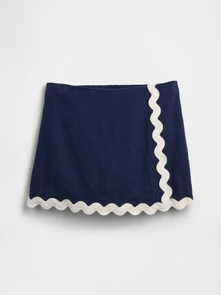 Kids Pull-On Linen-Blend Skort | Gap Factory | Gap Factory