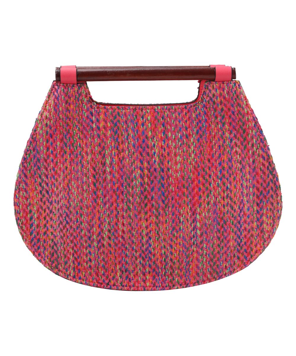 Handbag Republic Women's Handbags FUSCHIA - Fuschia Wooden-Handle Crossbody Bag | Zulily