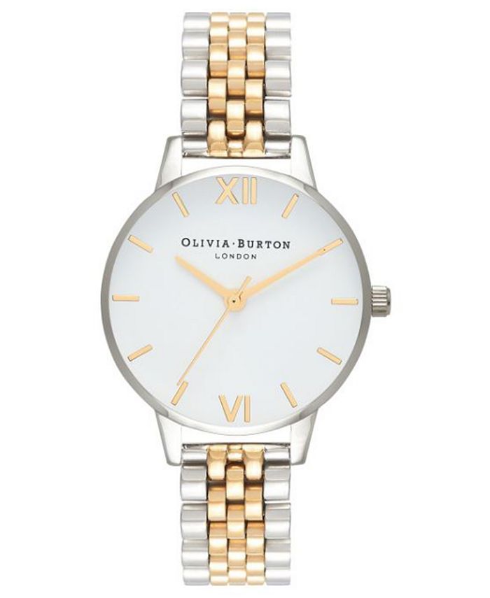 Olivia Burton Women's Two-Tone Stainless Steel Bracelet Watch 30mm & Reviews - Macy's | Macys (US)