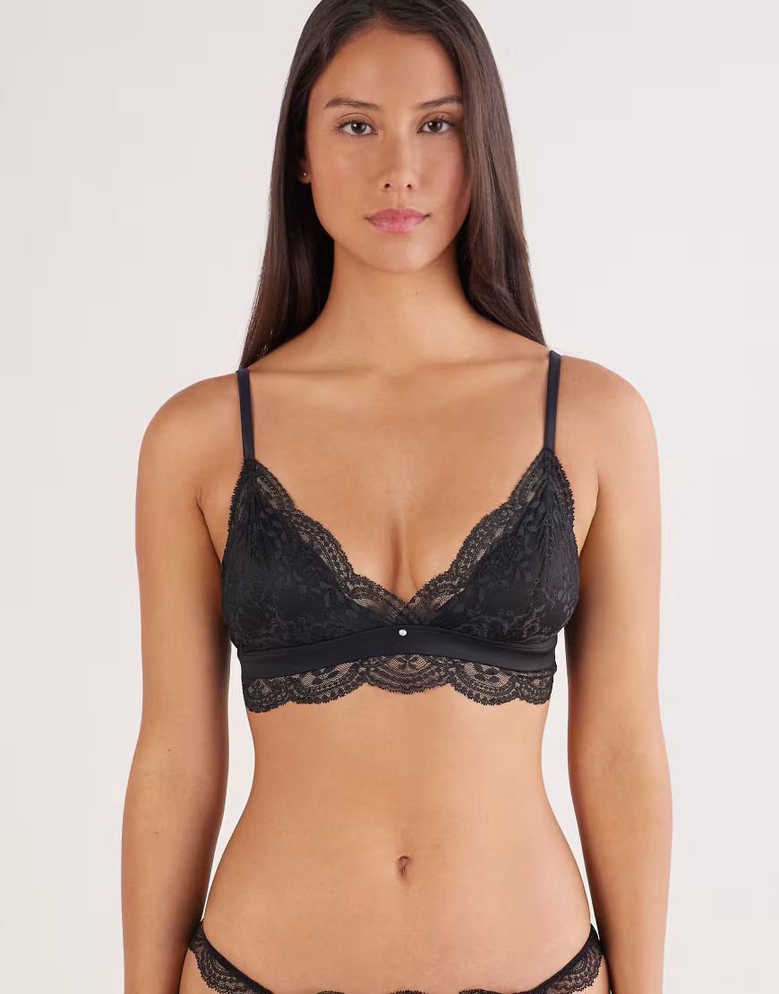 Intimissimi La vie en rose triangle bra in black | ASOS (Global)