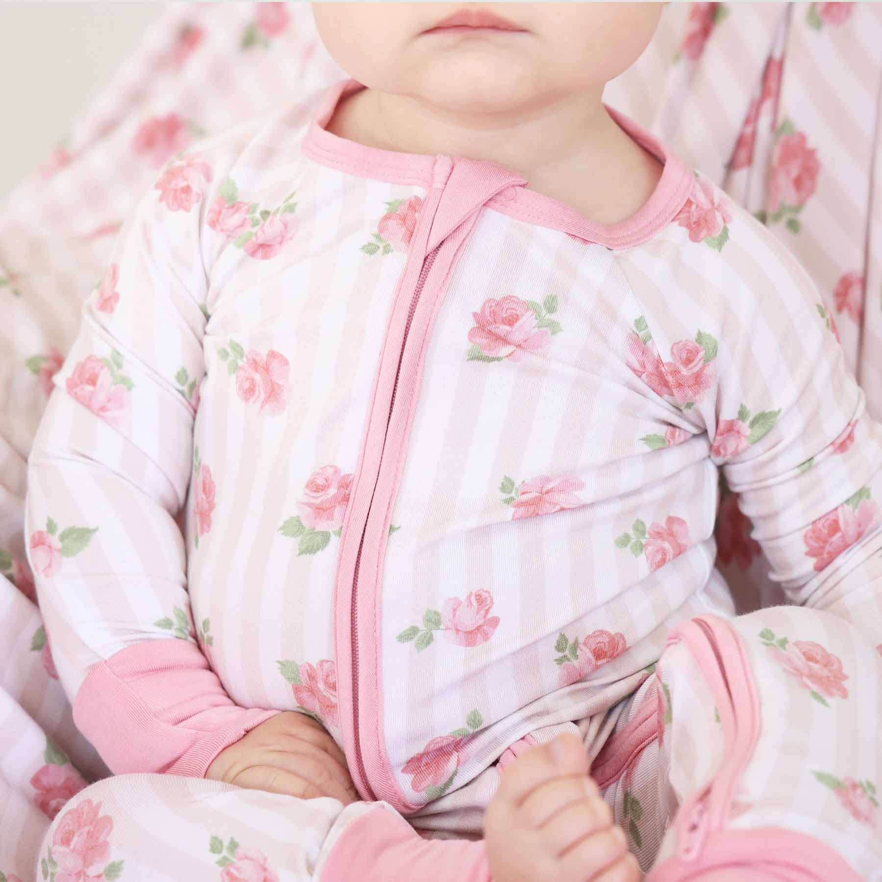 Rosy & Cozy Convertible Zip Romper | Caden Lane