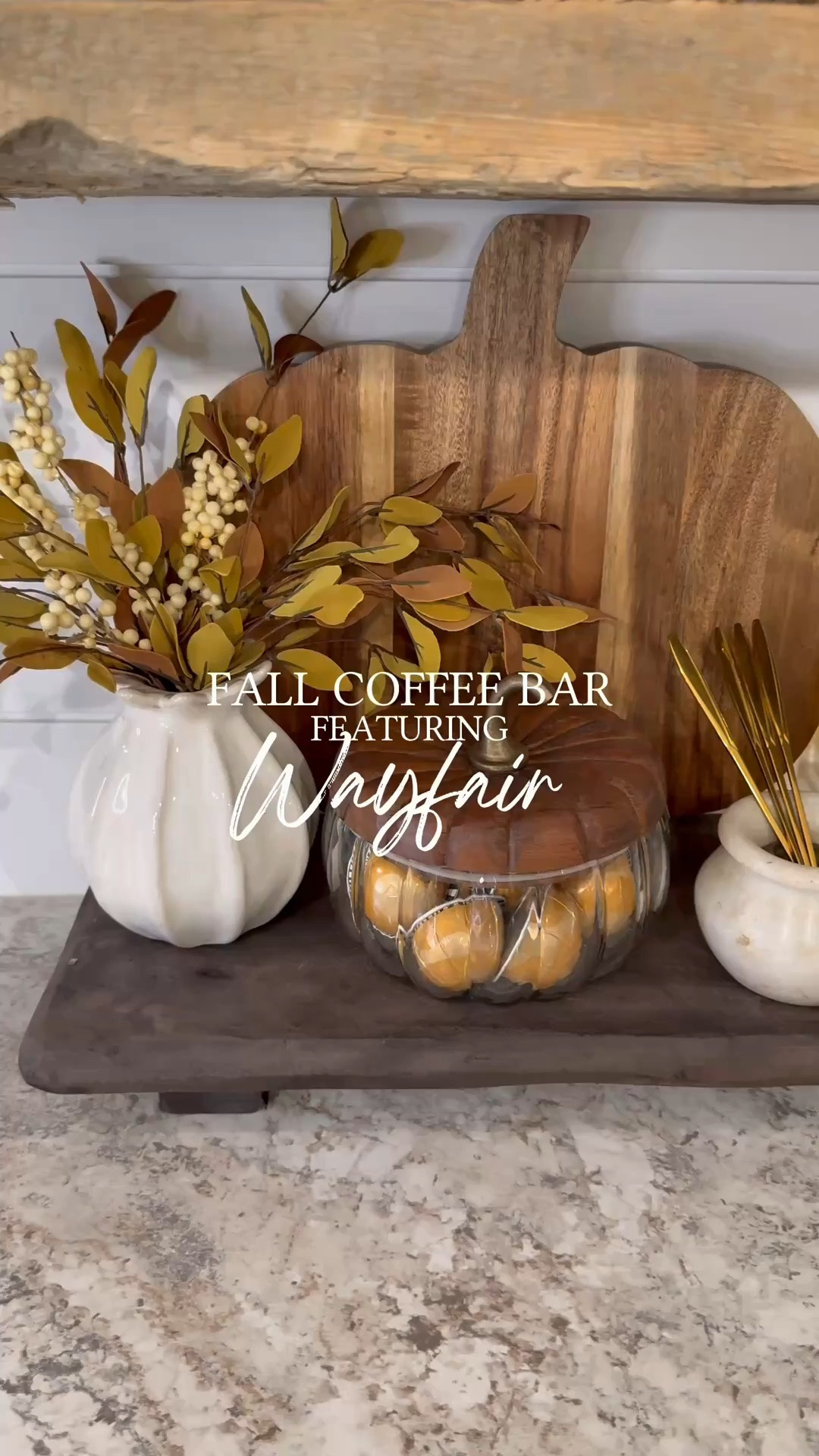 #ad Wayfair Fall Coffee Bar Styling

I put together this warm and inviting coffee bar with beautiful pieces from Wayfair. 🍂☕ It’s the perfect little corner for slow mornings, seasonal sips, and cozy fall vibes.

@Wayfair #wayfair #wayfairpartner #coffeeBar #coffeestation #fallkitchen #fallhomedecor #kitchendecor #openshelves #nespresso #kitchenstyling #kitchenorganization #kitchenstorage #coffeelover #fallcoffee #wayfairfinds #fallstyling #homedecorideas #seasonaldecor #coffeebarstyling #coffeebarideas #kitcheninspo #cozykitchen #kitchenvibes #smallspacesolutions #kitchencorner #falldecor

#LTKHome #LTKSaleAlert #LTKSeasonal