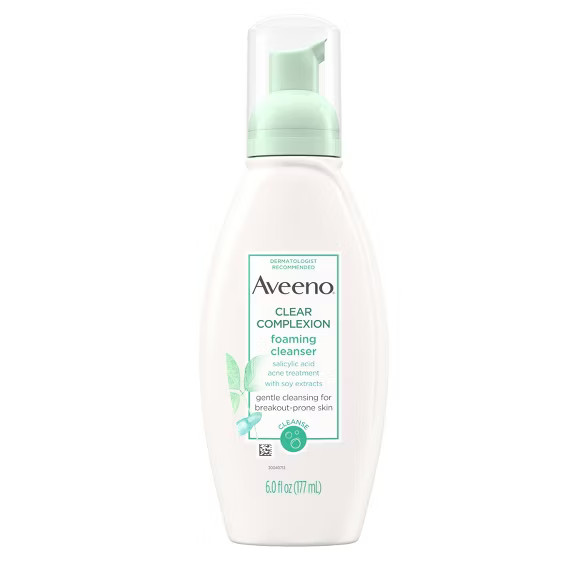 Aveeno Clear Complexion Foaming Cleanser- 6 fl oz | Target