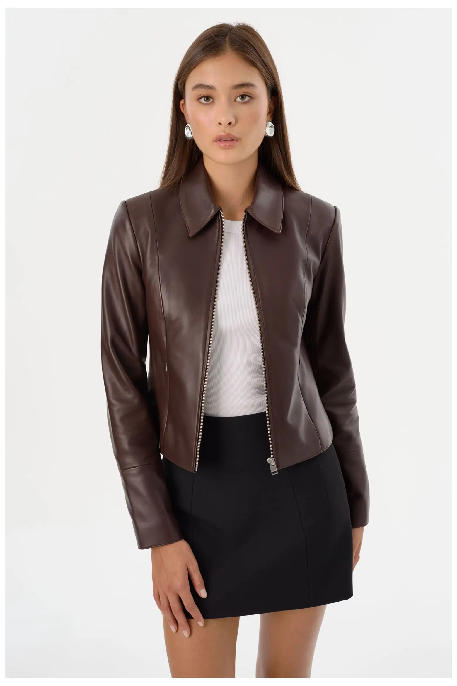 Oceana | Fitted Leather Jacket (Women) | Nordstrom | Nordstrom