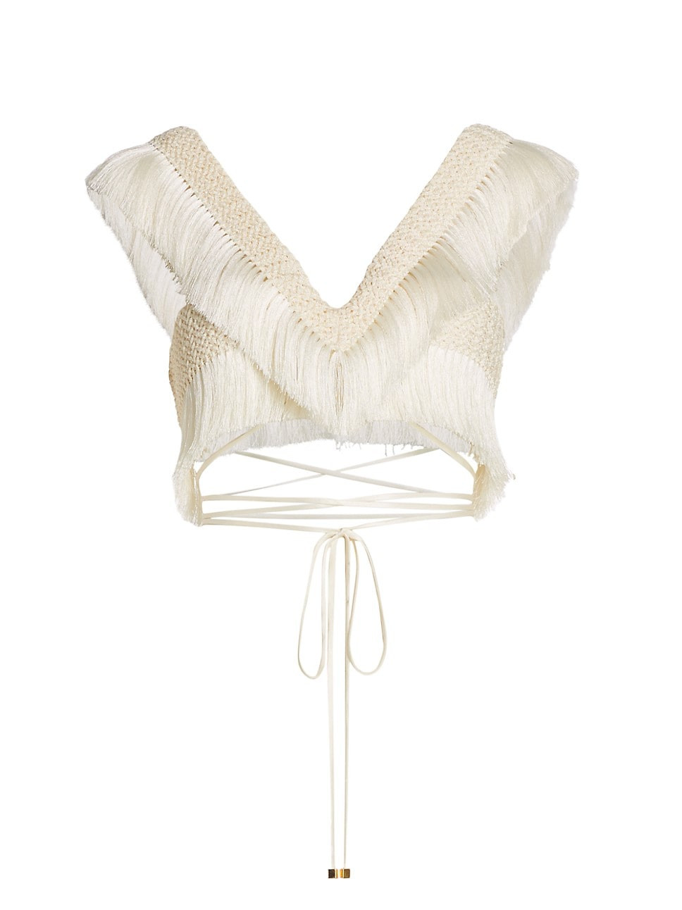 Fringe Trim Crop Top | Saks Fifth Avenue