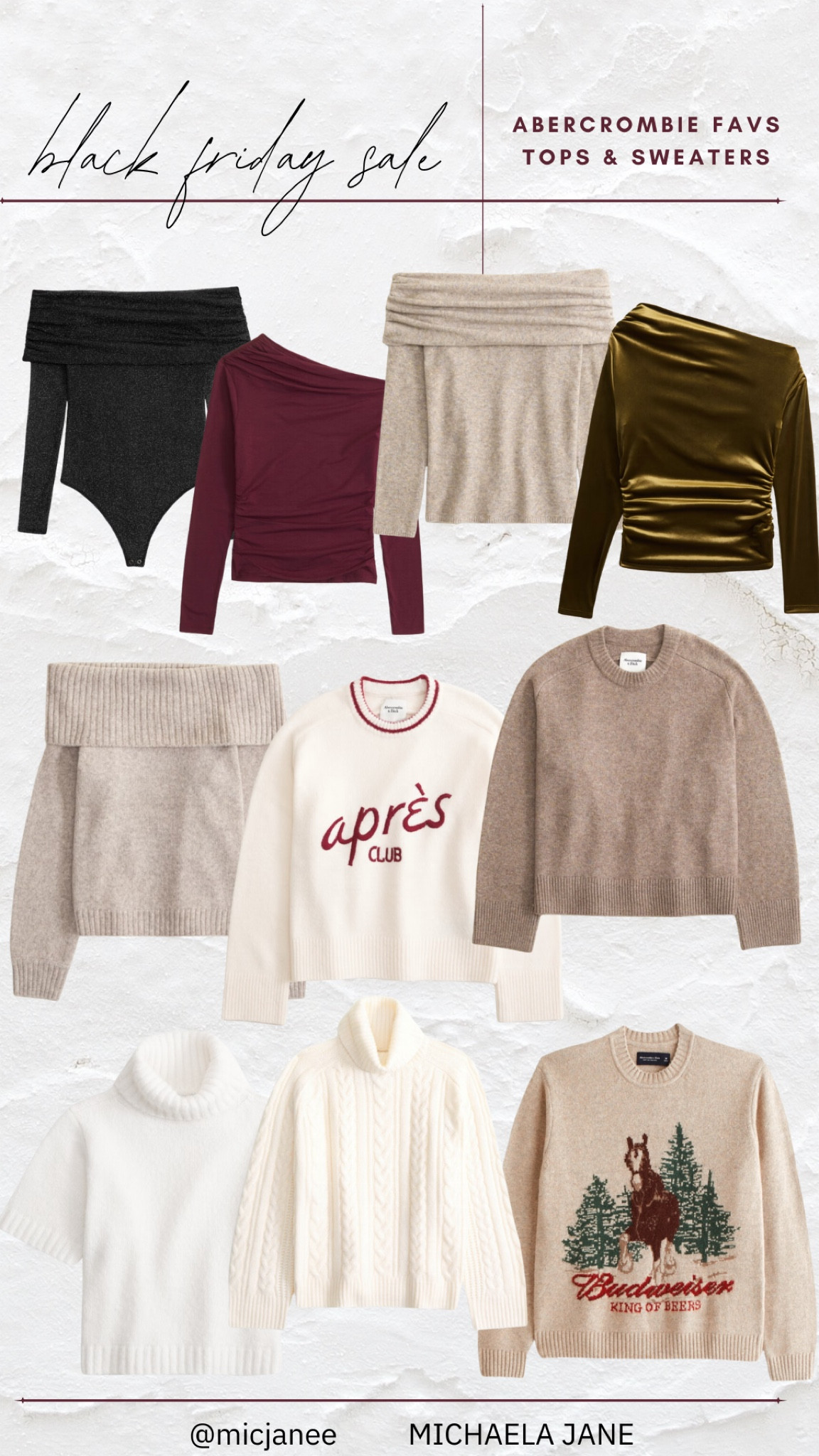 Black Friday starts now for Abercrombie! Everything is 25% off + additional 15% off with code AFDANI at checkout! 

#LTKGiftGuide #LTKHoliday #LTKCyberWeek