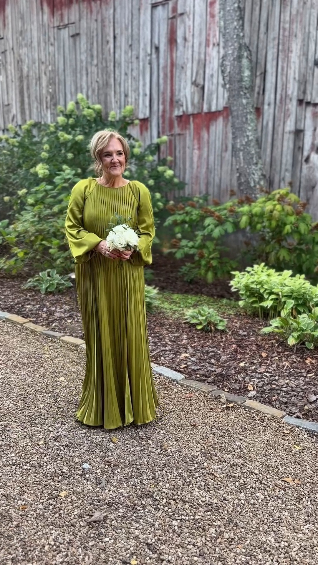 This olive green pleated dress is a beautiful choice for a classy, conservative mother of the bride or groom. Flowy, flattering, and perfect for outdoor or formal weddings. 🫶🏻

#LTKSeasonal #LTKootd #LTKOver40