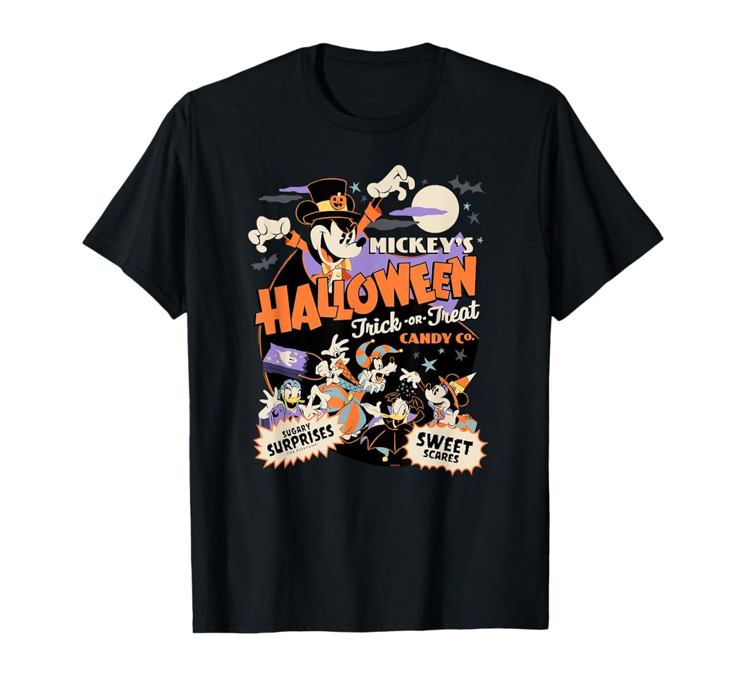 Disney Mickey’s Halloween Trick or Treat Candy Co. T-Shirt | Amazon (US)