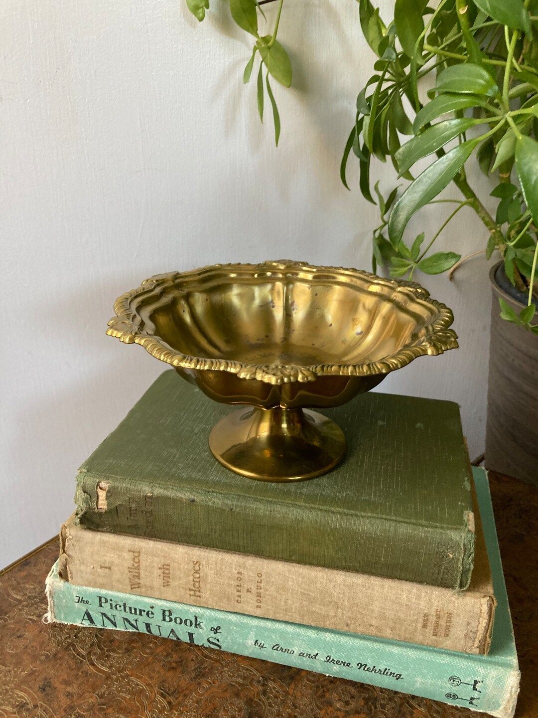 Brass pedestal bowl | Etsy (US)