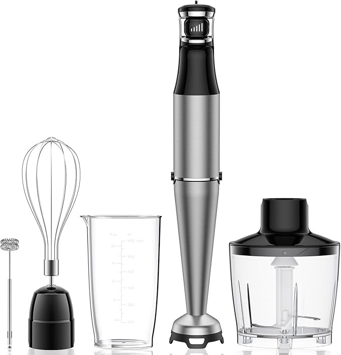 Immersion Blender Handheld 1100W 5 in 1 Corded Stick Hand Blenders for Kitchen with Trigger Speed... | Amazon (US)