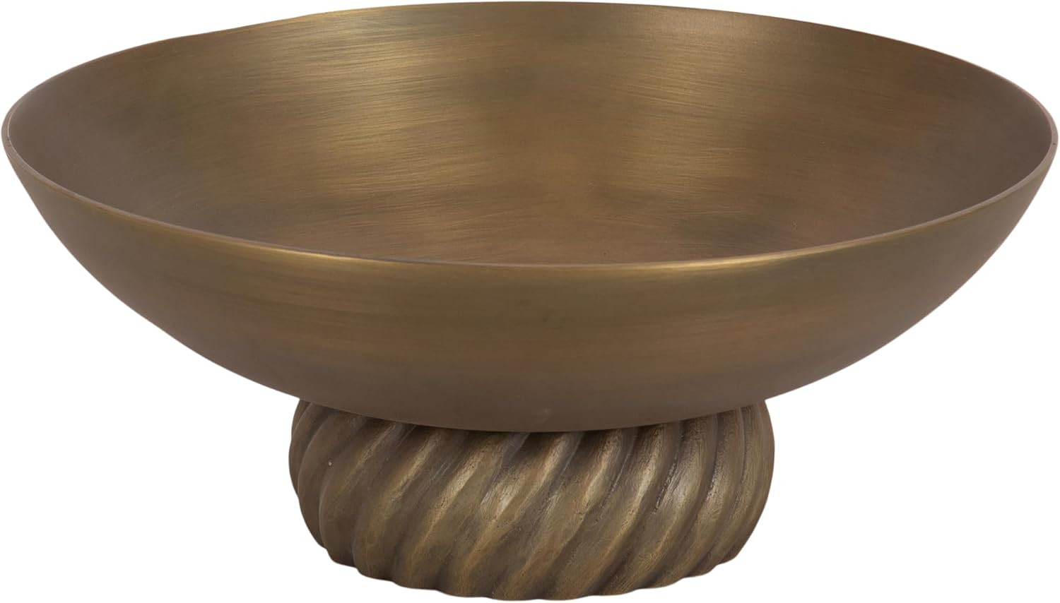 Kate and Laurel Trenza Spiraled Decorative Metal Pedestal Bowl, 12 Inch Diameter, Antique Brass, Vintage Raised Fruit Bowl for Kitchen Counter or Use as a Key Bowl for an Entryway Table | Amazon (US)