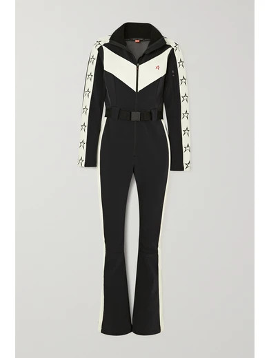 Perfect Moment - Ryder Belted Two-tone Ski Suit - Black | NET-A-PORTER (US)