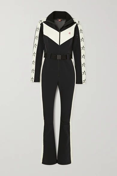 Perfect Moment - Ryder Belted Two-tone Ski Suit - Black | NET-A-PORTER (US)