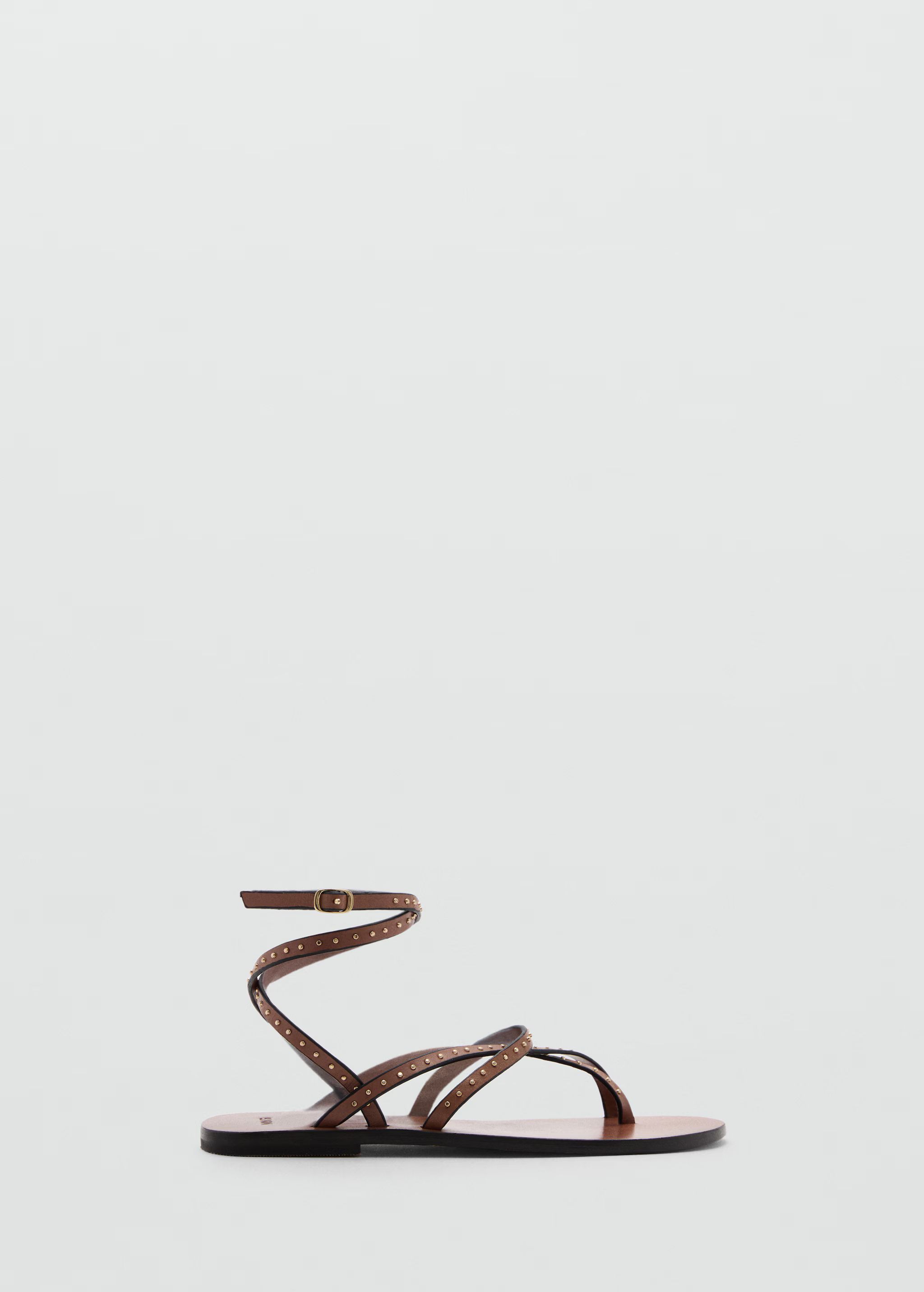 Leather straps sandals | MANGO (UK)