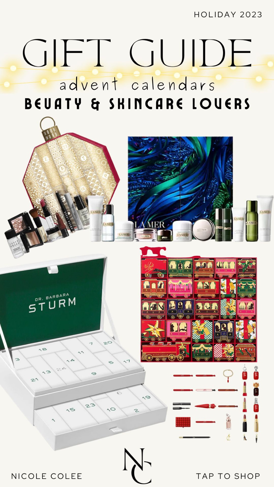 Rounded up the best Advent Calendars around for everyone on your list 🎄🎅🏽 Shop now and surprise your loved ones with a special pressie on Dec 1 🎁

🛍️Link to shop in bio 🫶🏼

Advent calendar, holiday, Christmas, gift giving, And Christmas gift, present, gift guides, Nicole Colee, gift, ideas, coffee, tea, candy, perfume, makeup, popcorn, jerky, puzzles, chocolate, fragrance, candles 

#adventcalendar #giftguide #giftideas #christmas #presents #holiday #nicolecolee


#LTKGiftGuide #LTKHoliday #LTKSeasonal